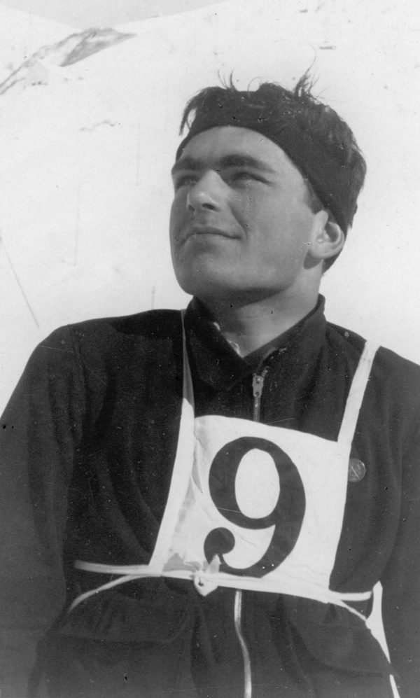Portrait of Malcolm Horsfield in ski competition